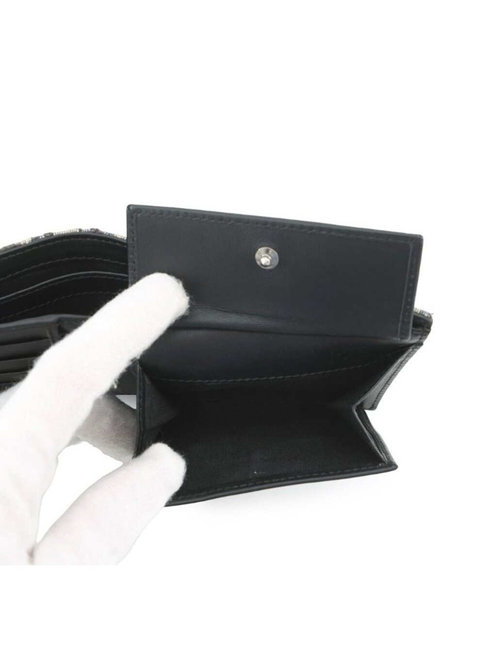Dior Bifold Wallet Oblique with Coin Case Canvas Trotter - Picture 6 of 10